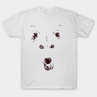 Husky Dog Line Art T-Shirt